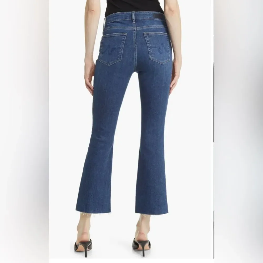 AG Farrah Raw Hem Boot Crop Jeans Size 29 High Rise 27” inseam - Picture 2 of 13